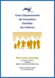 Plaquette pôle action familiale - UDAF des Ardennes