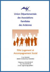 Plaquette pôle logement et accompagnement social - UDAF des Ardennes